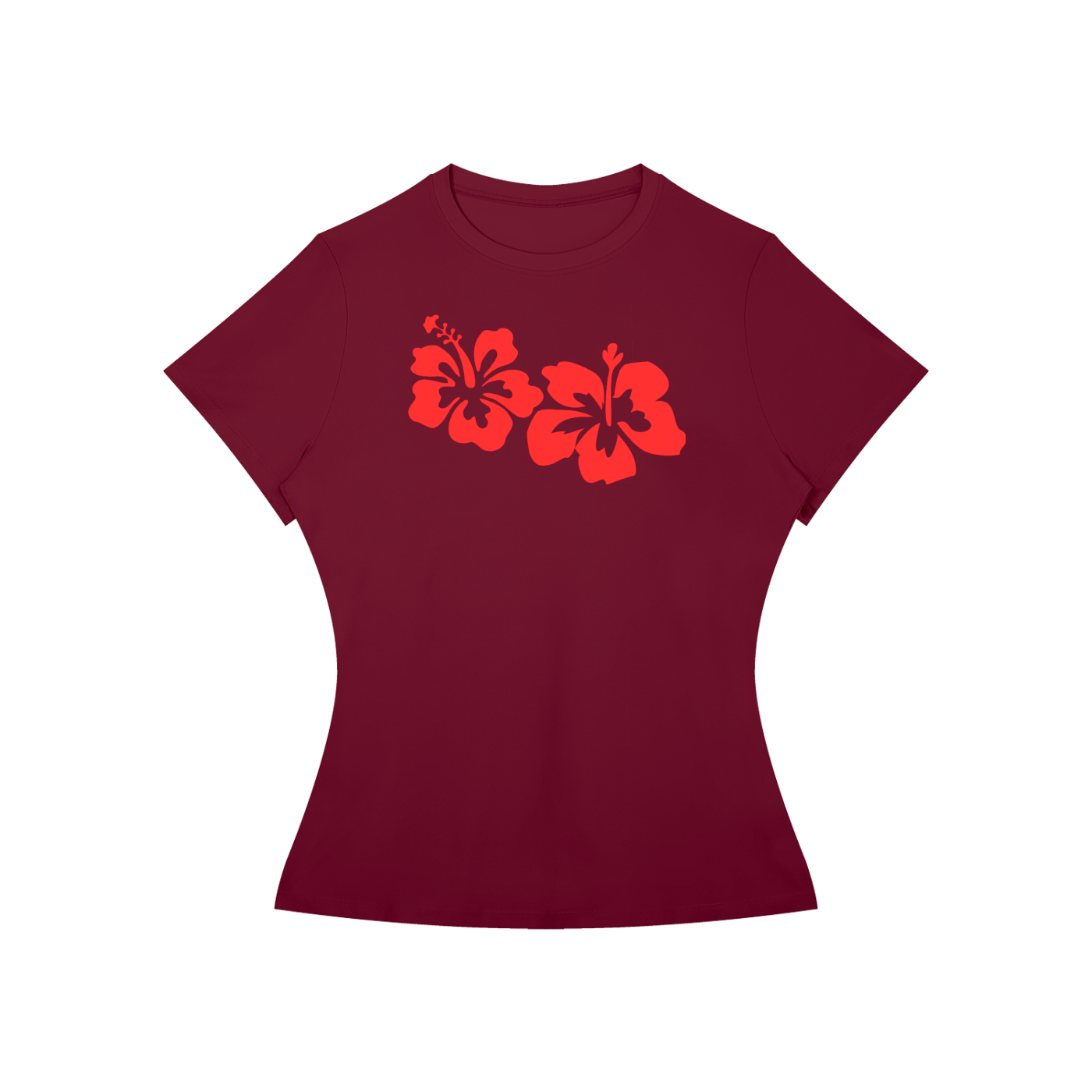 Women’s Slim Fit Performance Tee - Hibiscus