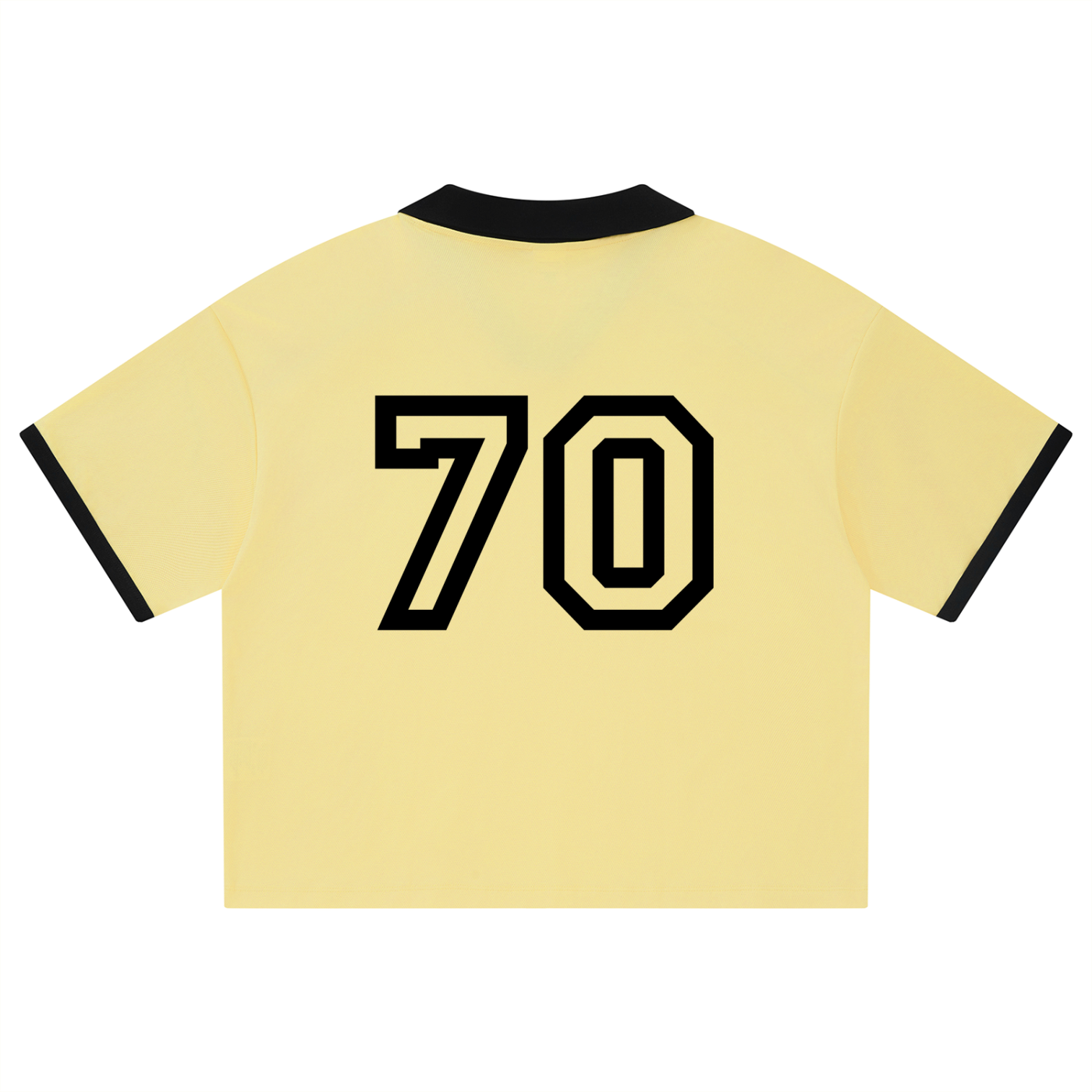 Unisex Collared Piping Boxy Soccer Jersey - "70" Varsity Vibe