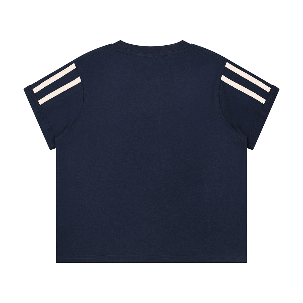 Women's Varsity Stripe Tee - "11"