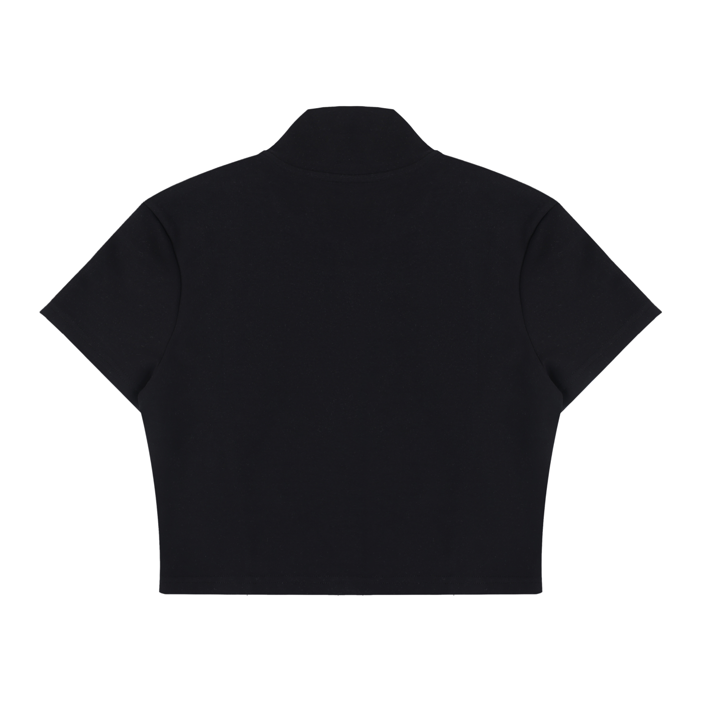 Women's Cropped Top, Full Zip Tee