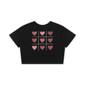 Crop Top with Hearts