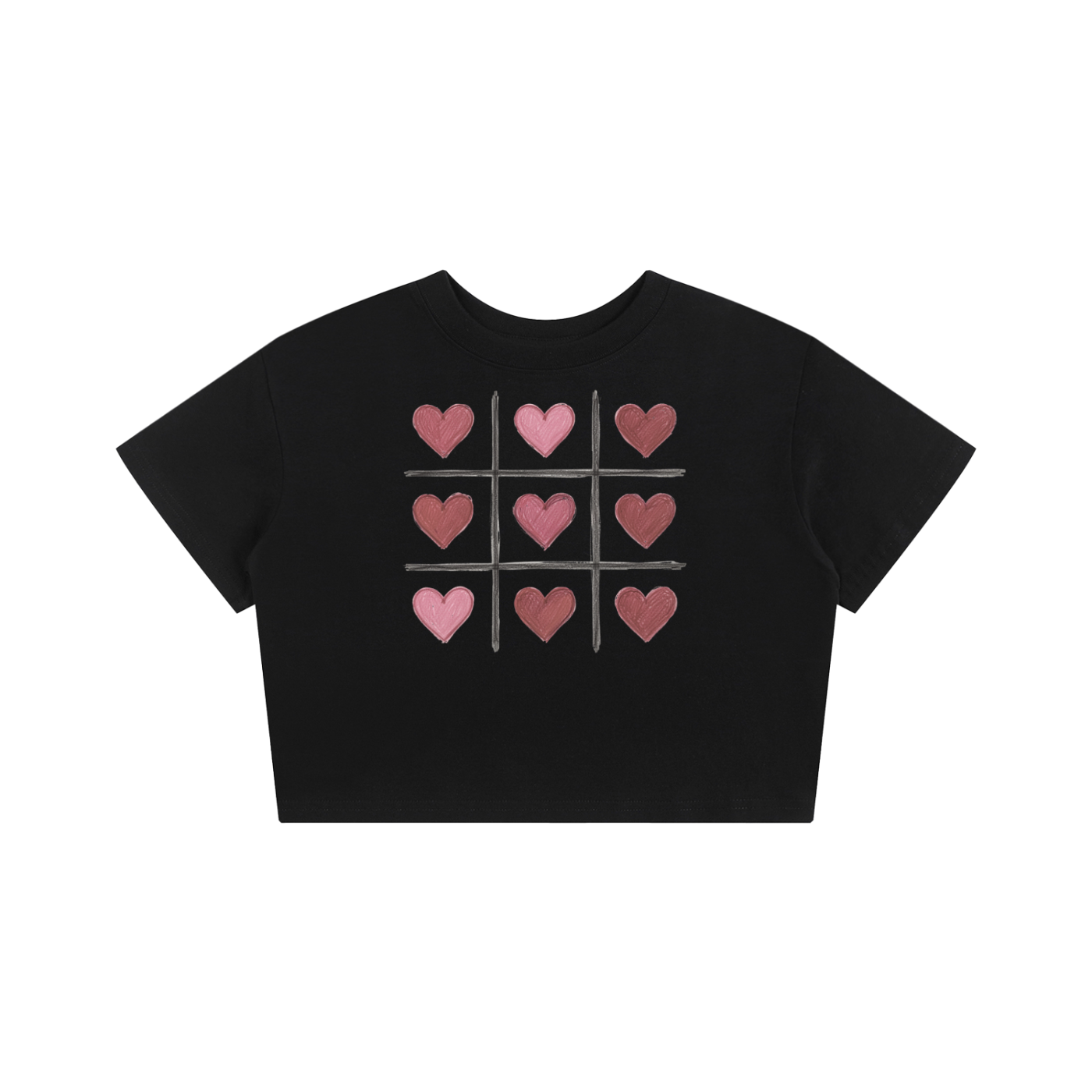 Crop Top with Hearts