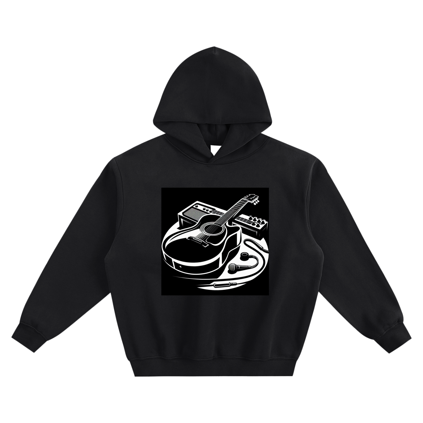 Guitar, Unisex Fleeced  Hoodie