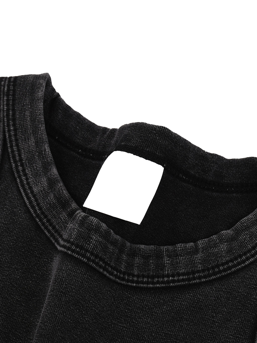 "Salty", Women's Snow Washed Tank Top, in Black