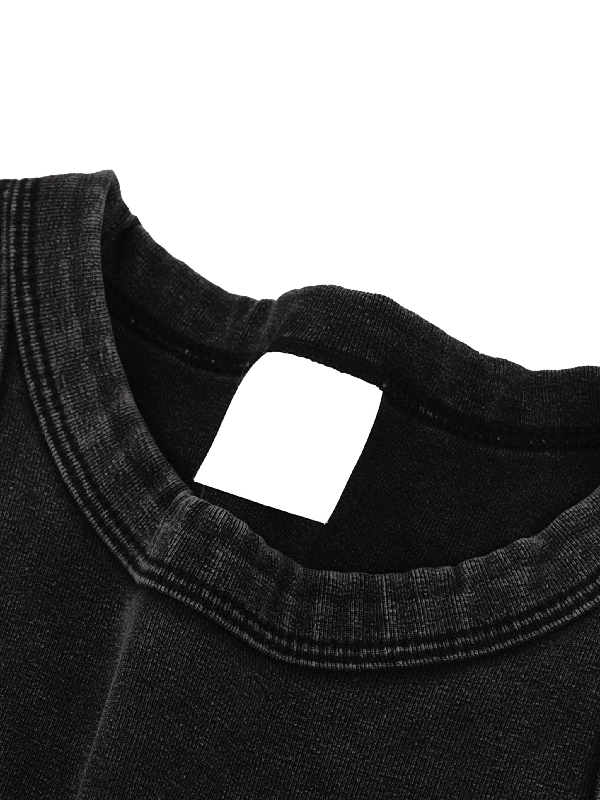 "Salty", Women's Snow Washed Tank Top, in Black