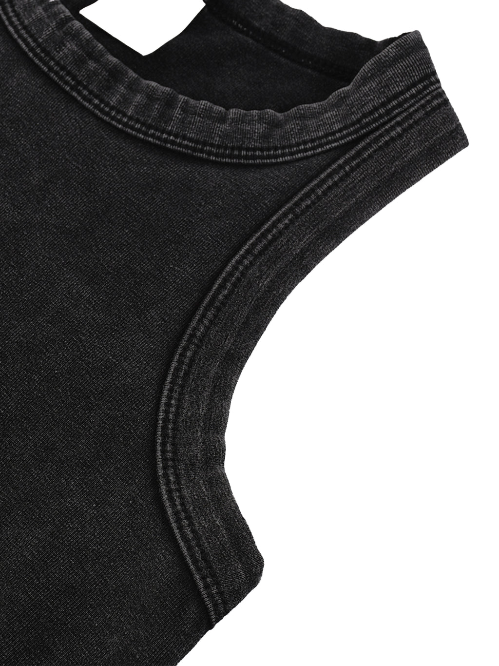 "Salty", Women's Snow Washed Tank Top, in Black