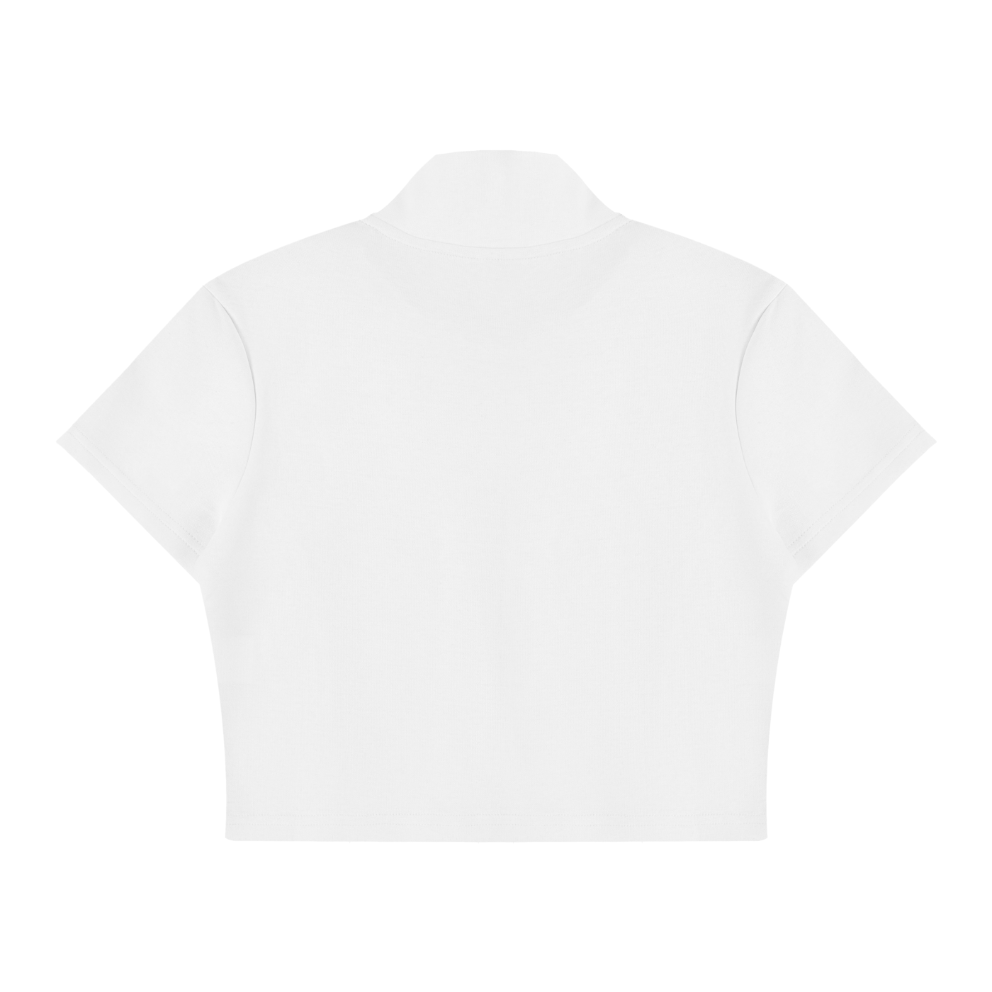 Women's Cropped Top, Full Zip Tee