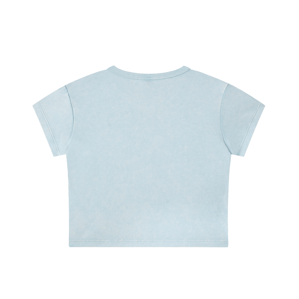 Snow Washed Crop Top - "God is Love"
