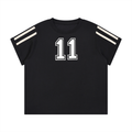 Women's Varsity Stripe Tee - "11"