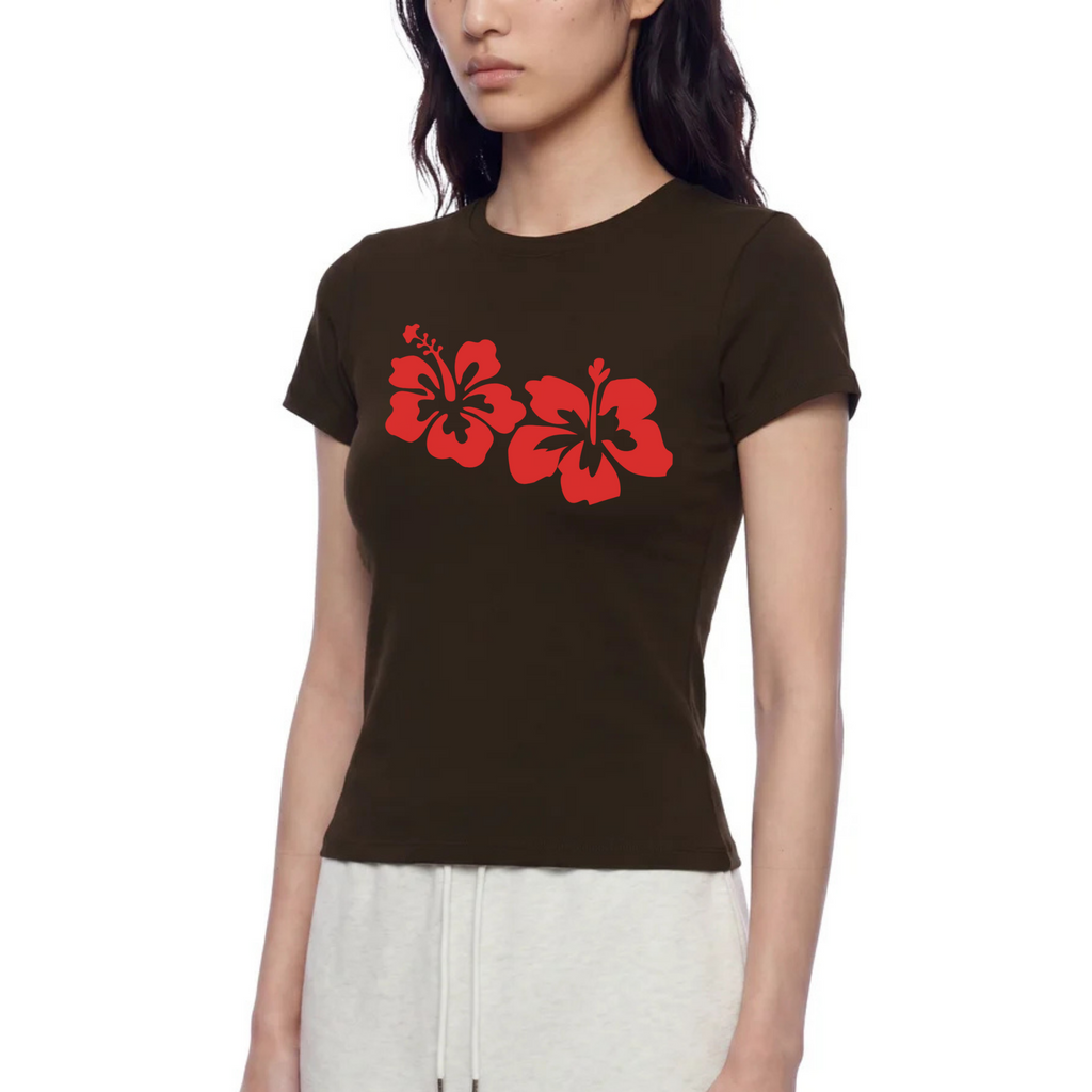 Women’s Slim Fit Performance Tee - Hibiscus