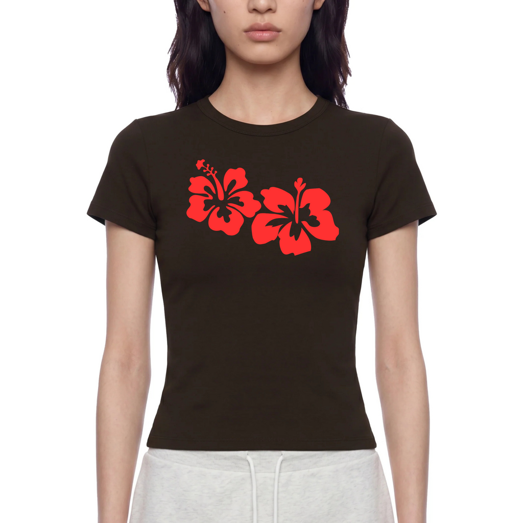 Women’s Slim Fit Performance Tee - Hibiscus