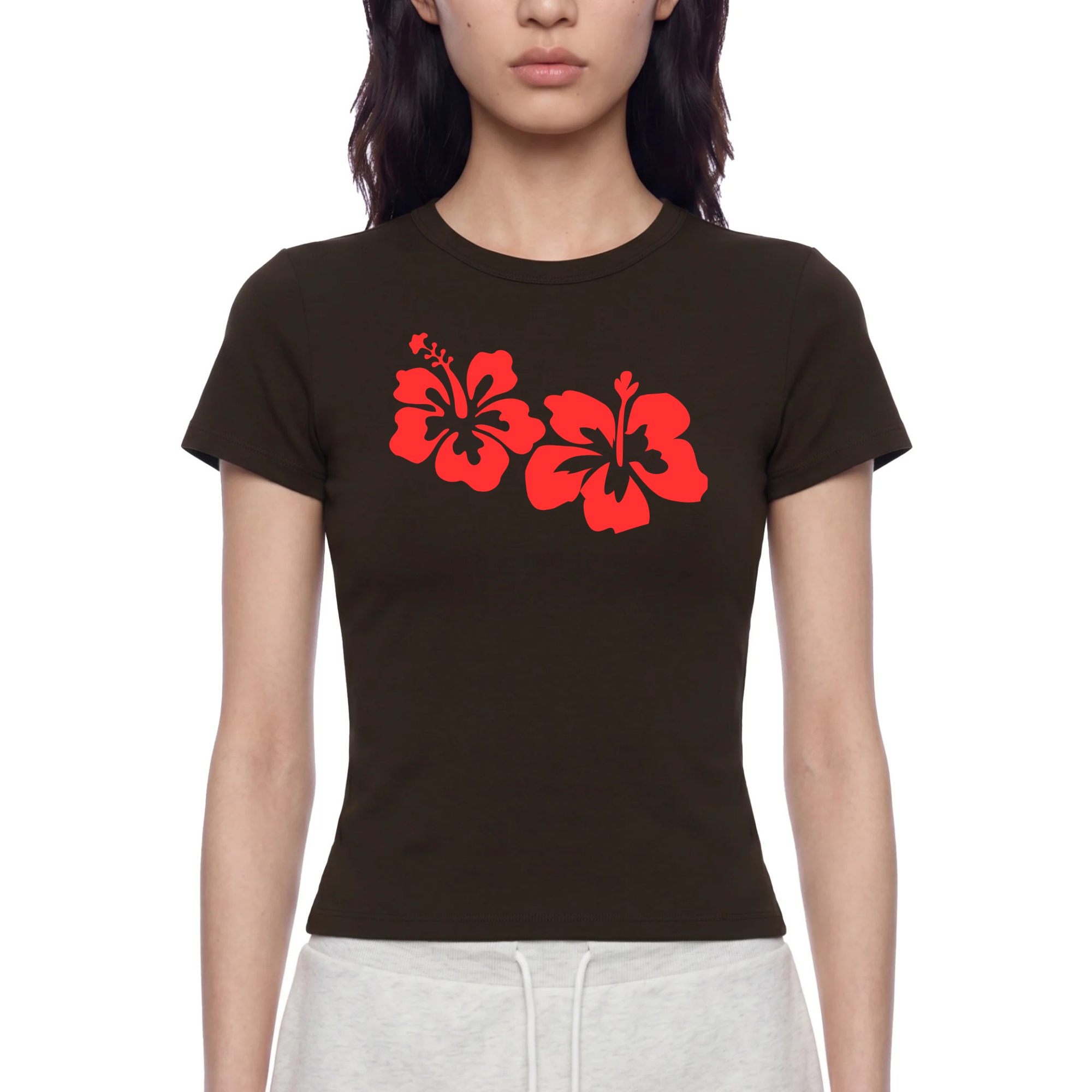 Women’s Slim Fit Performance Tee - Hibiscus