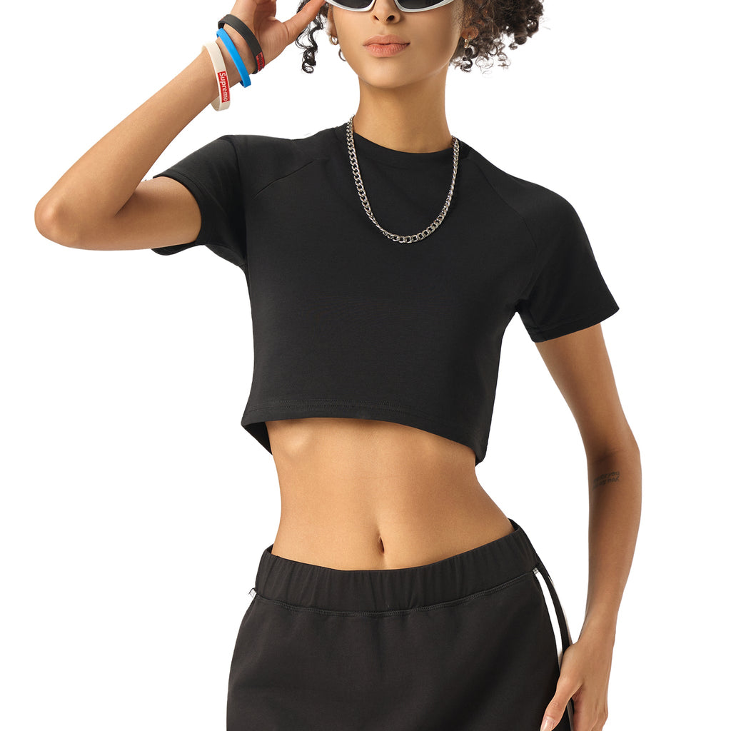 Taped Cooling Performance Crop Top