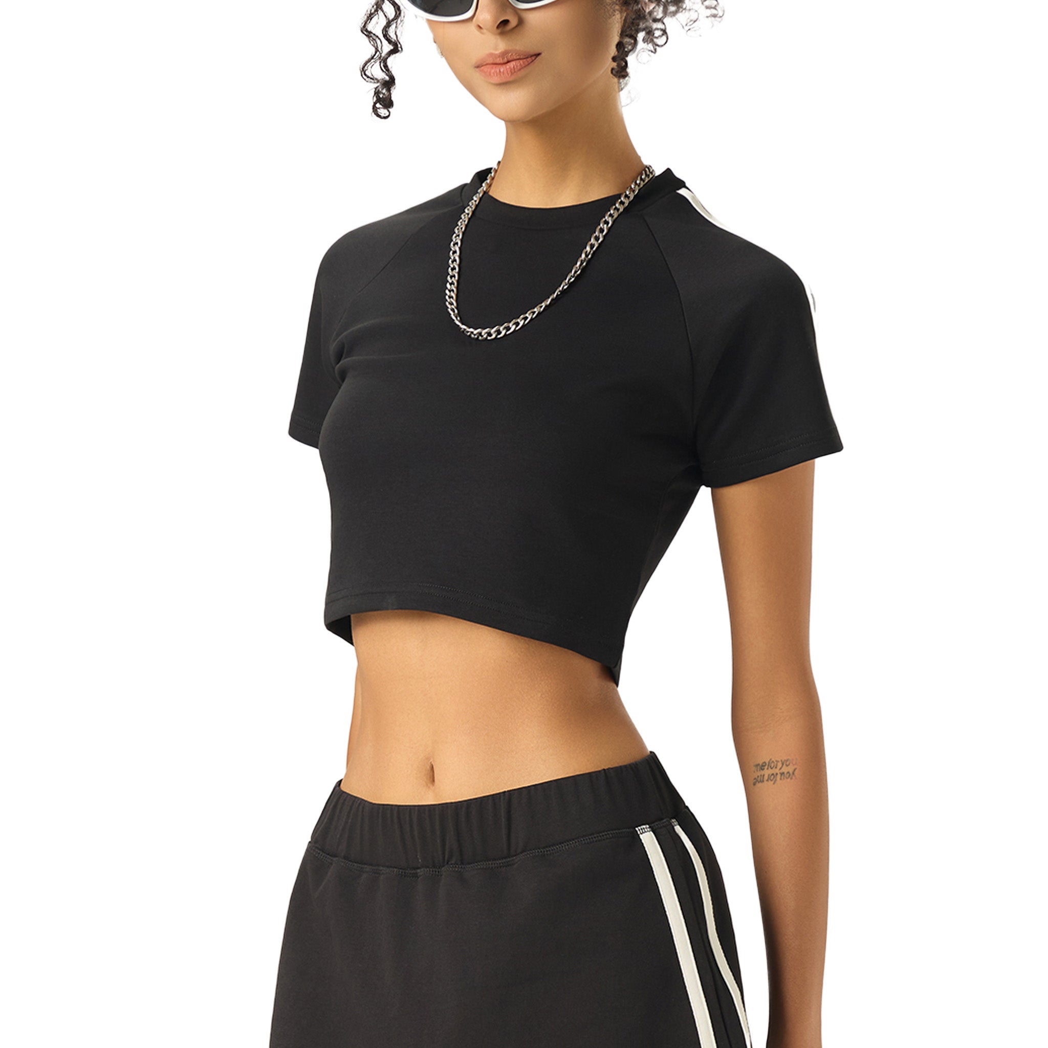 Taped Cooling Performance Crop Top