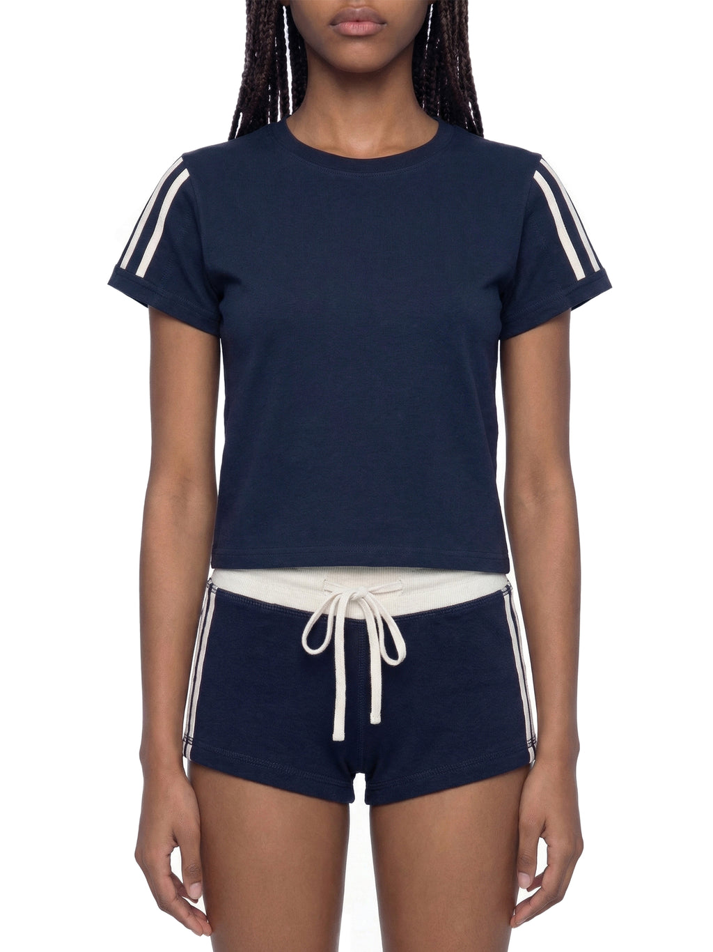 Women's Varsity Stripe Tee - "11"