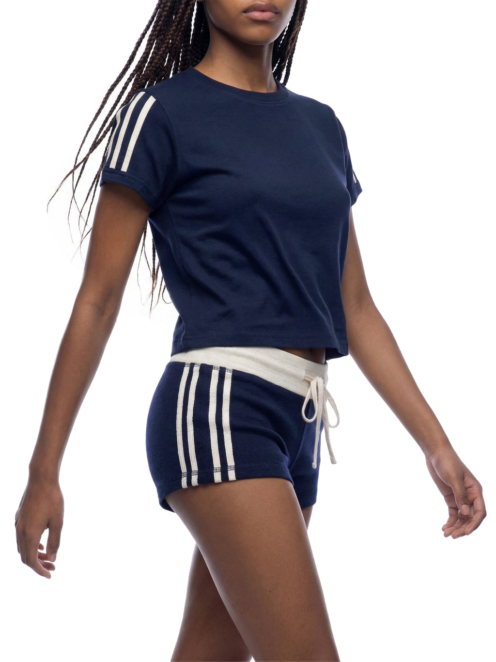 Women's Varsity Stripe Tee - "11"