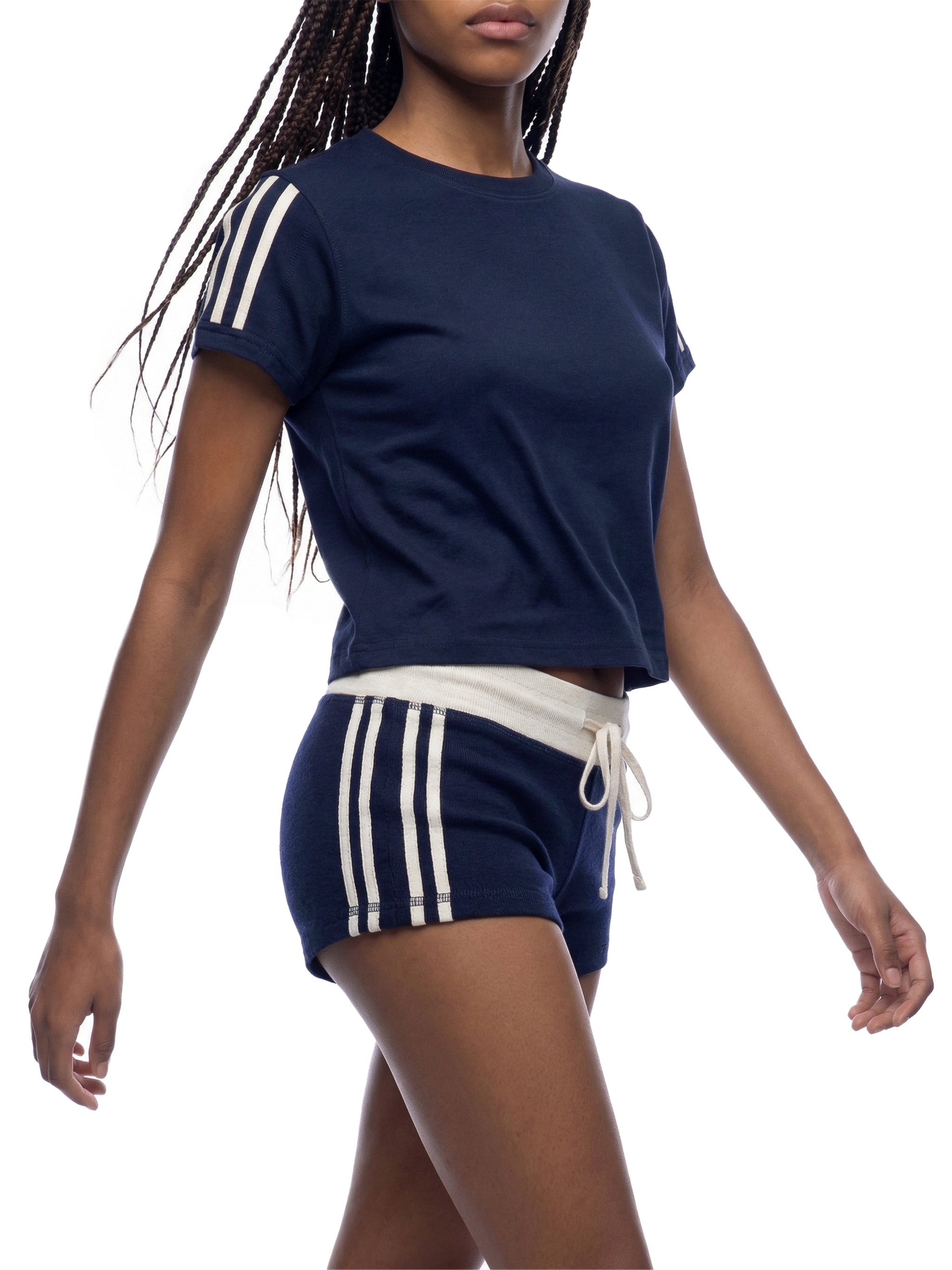 Women's Varsity Stripe Tee - "11"