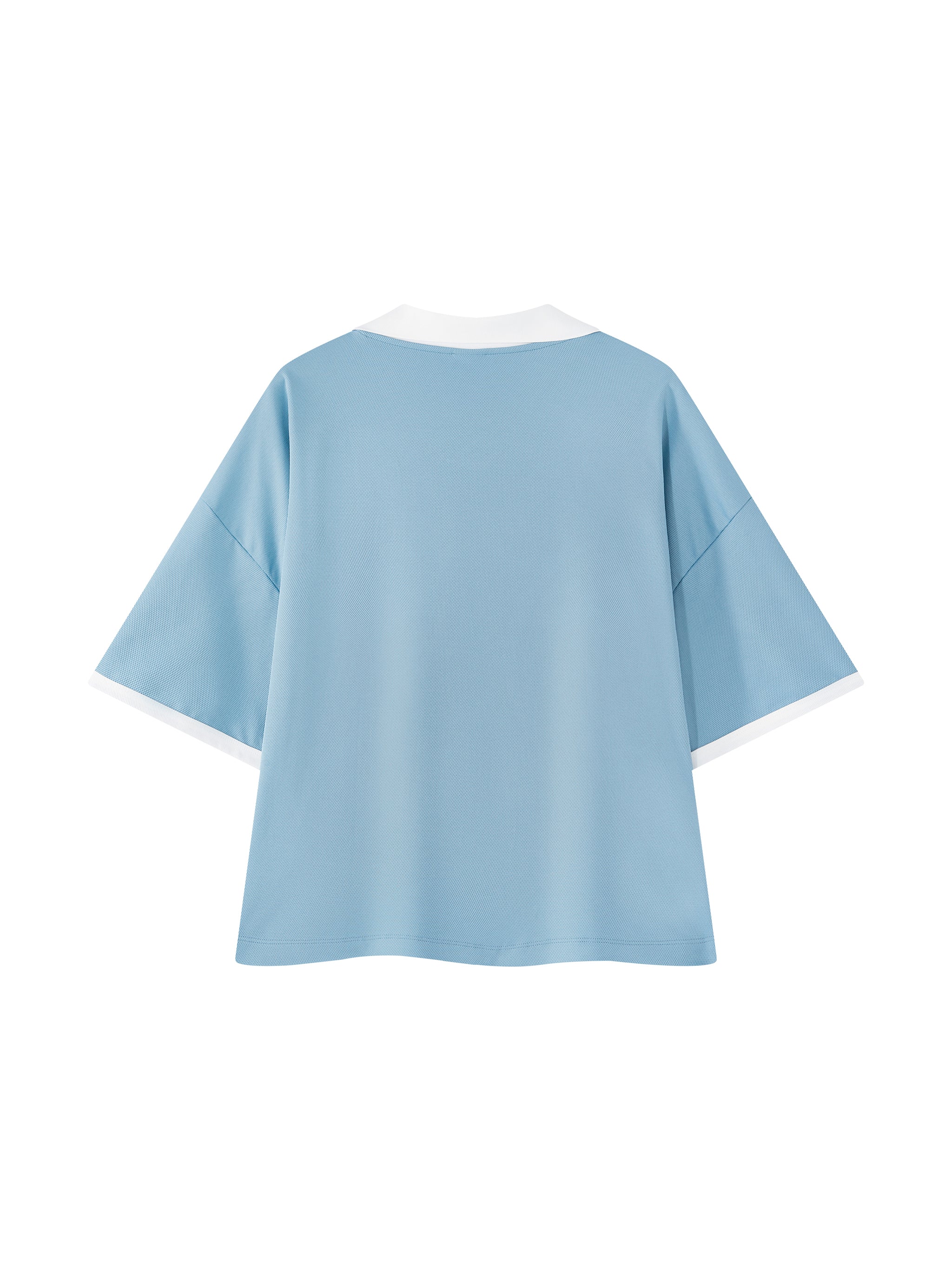 Unisex Collared Piping Boxy Soccer Jersey - "70" Varsity Vibe