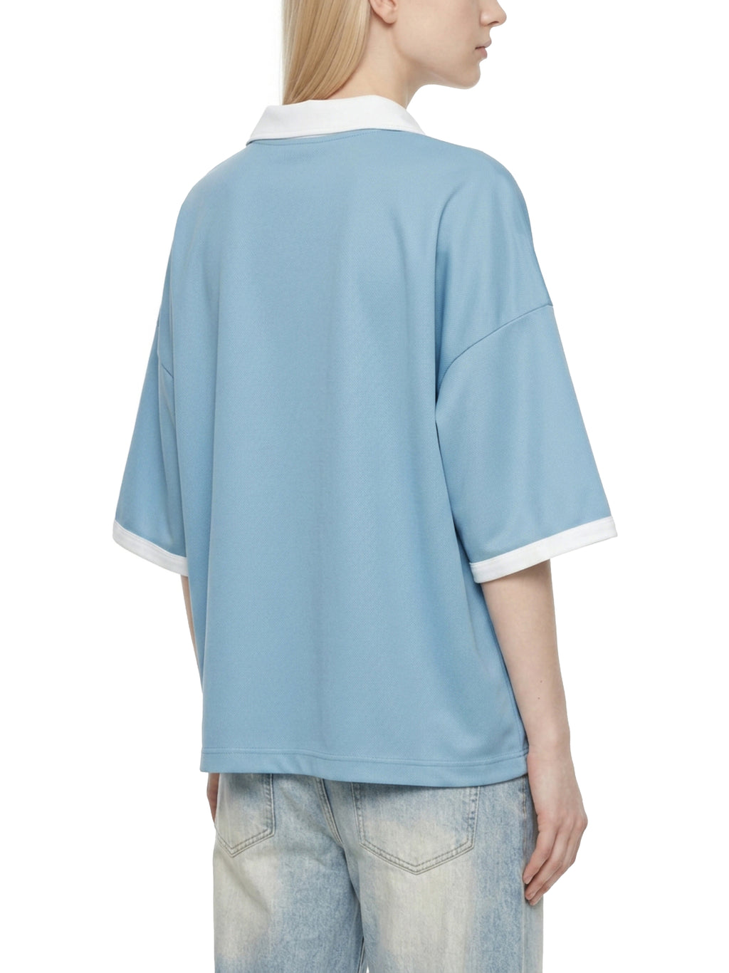 Unisex Collared Piping Boxy Soccer Jersey - "70" Varsity Vibe
