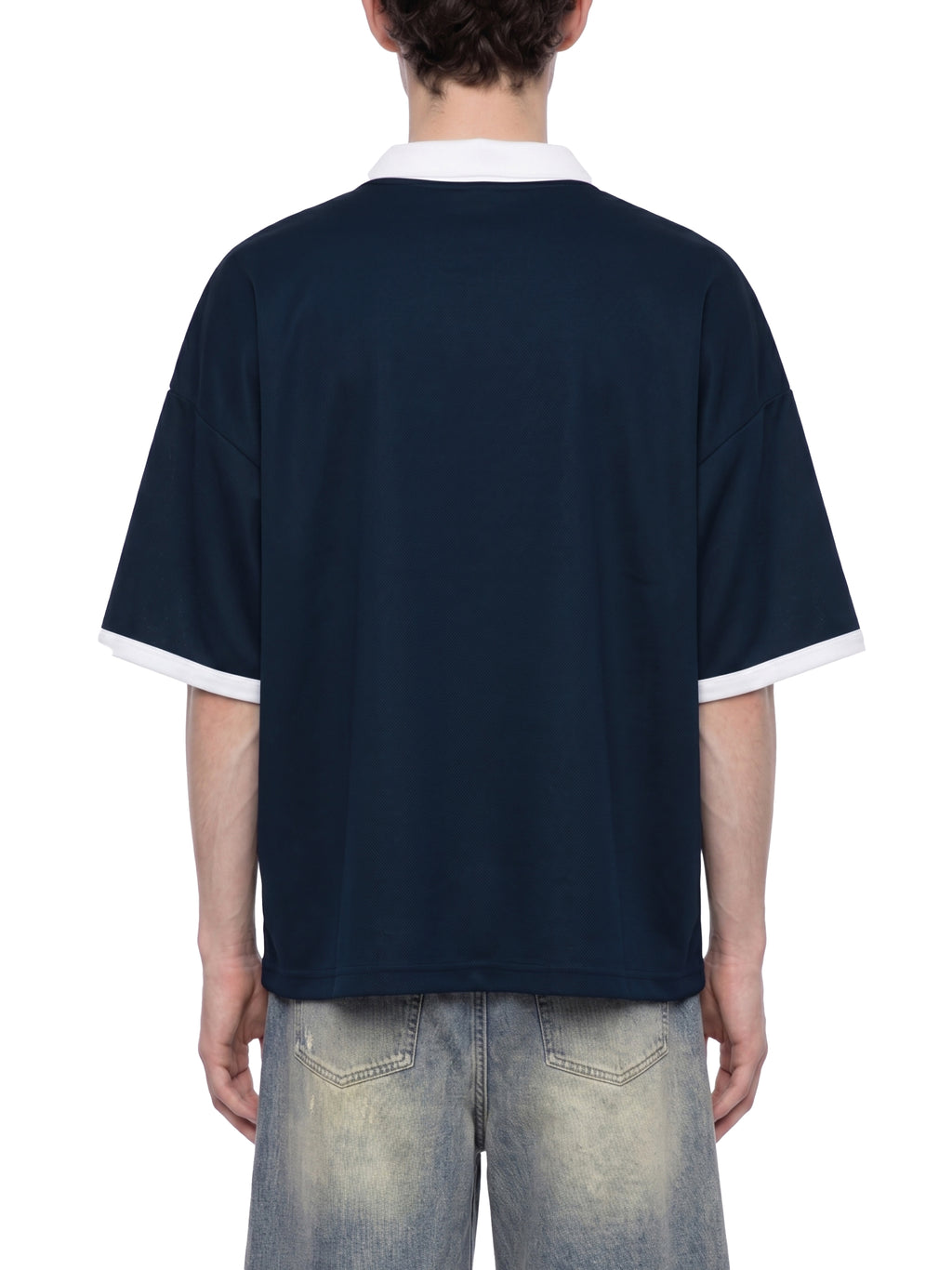 Unisex Collared Piping Boxy Soccer Jersey - "70" Varsity Vibe