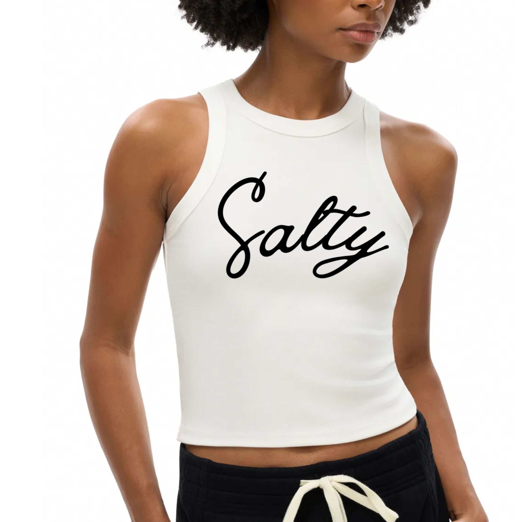 "Salty", Snow Washed Tank Top, Women's